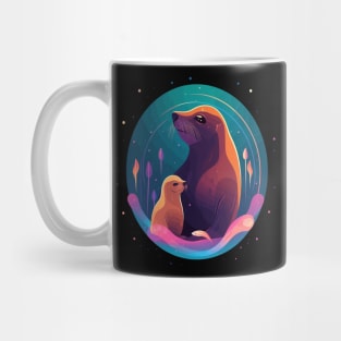 Sea Lion Fathers Day Mug